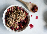 Apple Rhubarb and Frozen Fruit Crumble - Hanna Sillitoe