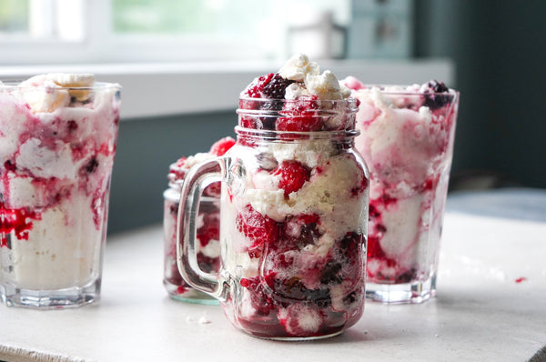 Vegan Eton Mess (nee Pavlova) with Summer Berries - Hanna Sillitoe