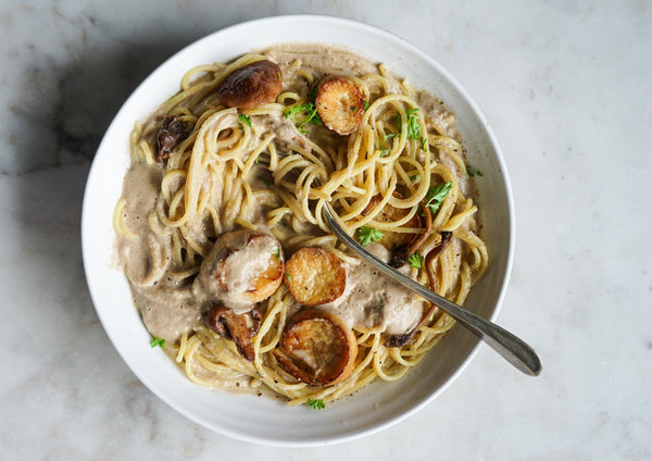 King Oyster Scallop Spaghetti - Hanna Sillitoe