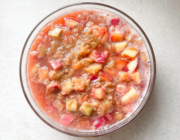 Stewed Rhubarb and Apple Compote