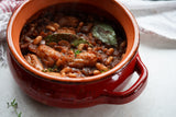 Vegan Sausage and Bean Casserole - Hanna Sillitoe