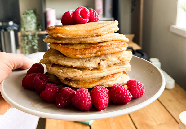 Vegan Fluffy Oat and Banana Pancake Recipe